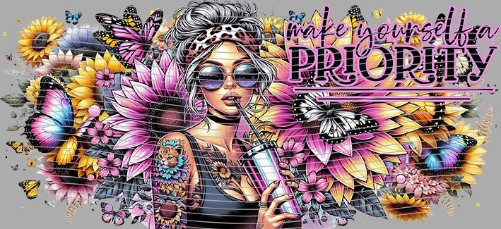 16oz Sunflower Girl-SU-333